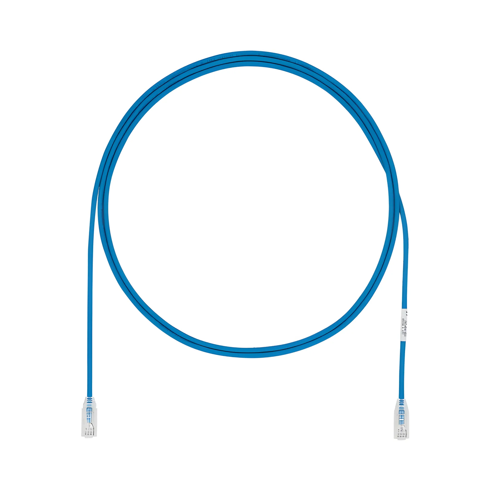 Cable de Parcheo UTP Cat6A, CM/LSZH, Diámetro Reducido (28AWG), Color Azul, 4.88 Metros (16 Pies)