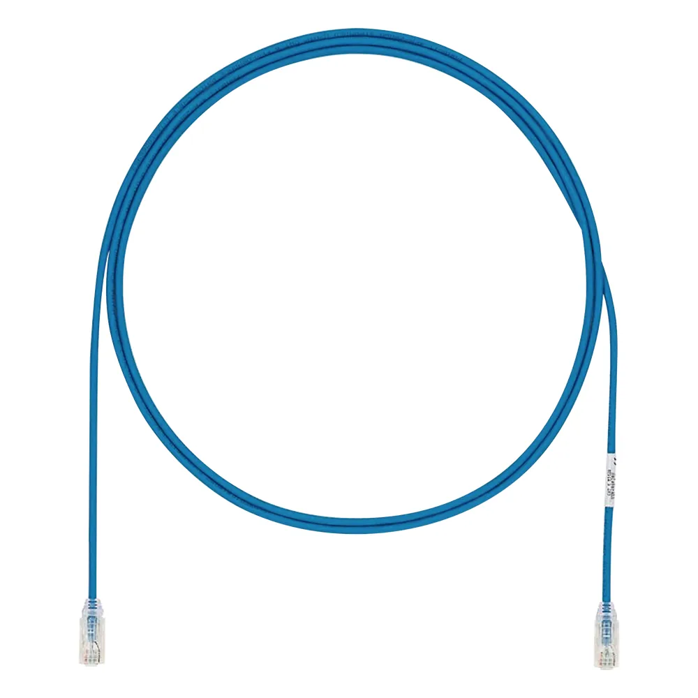 Cable de Parcheo UTP Cat6A, CM/LSZH, Diámetro Reducido (28AWG), Color Azul, 13.11 Metros (43 Pies)
