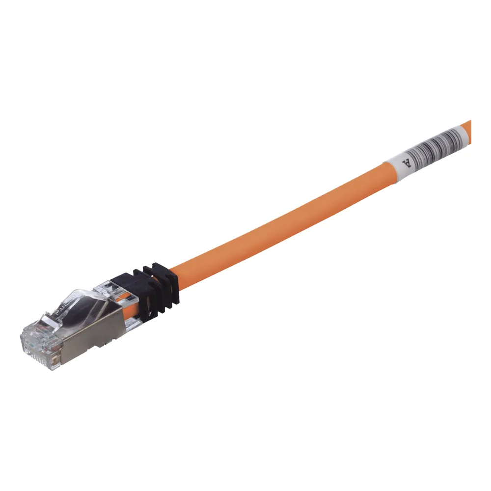 Patch Cord Cat6A, Blindado S/FTP, CM/LS0H, 2.13 Metros (7 Pies), Color Naranja