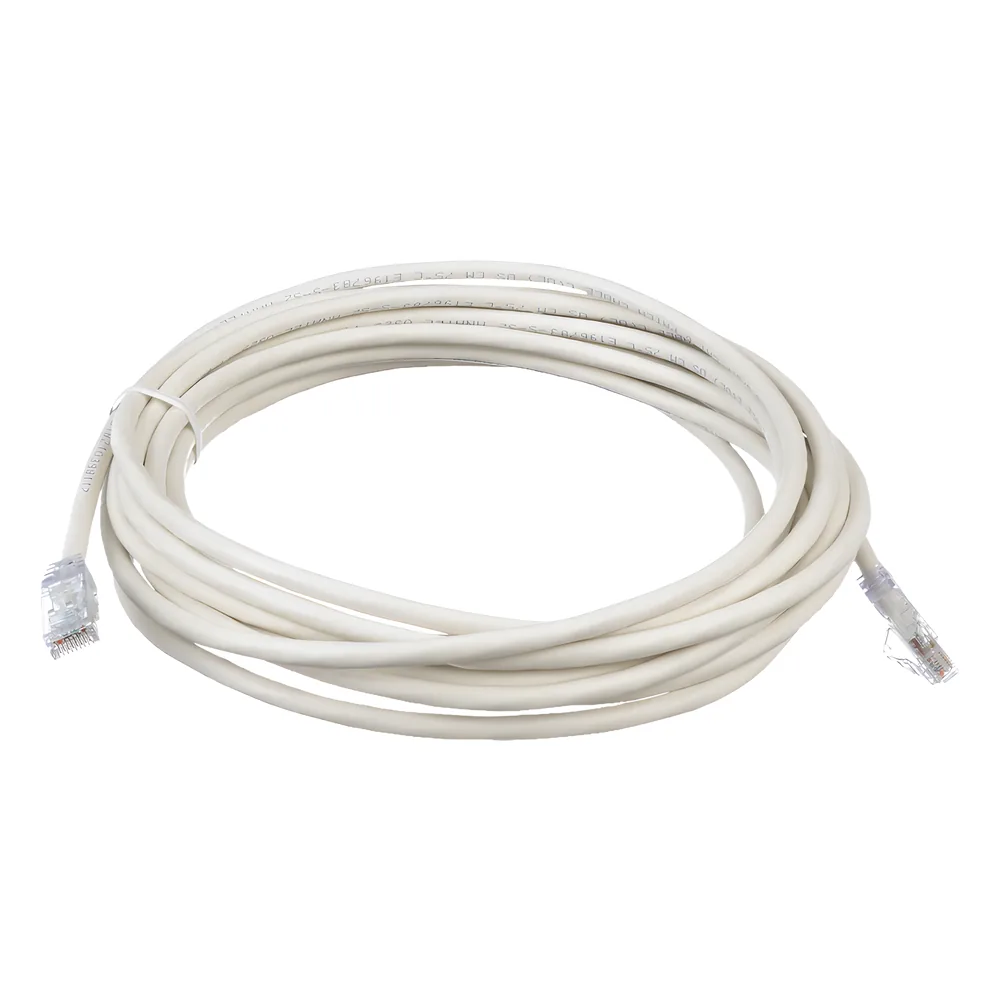 Cable de Parcheo TX6, UTP Cat6, 24 AWG, CM, Color Blanco, 6.1 Metros (20 Pies)
