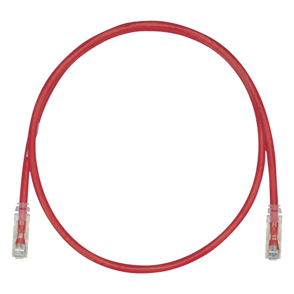 Cable de Parcheo UTP, Cat6A, 24 AWG, CM, Color Rojo, 21.34 Metros (70 Pies)