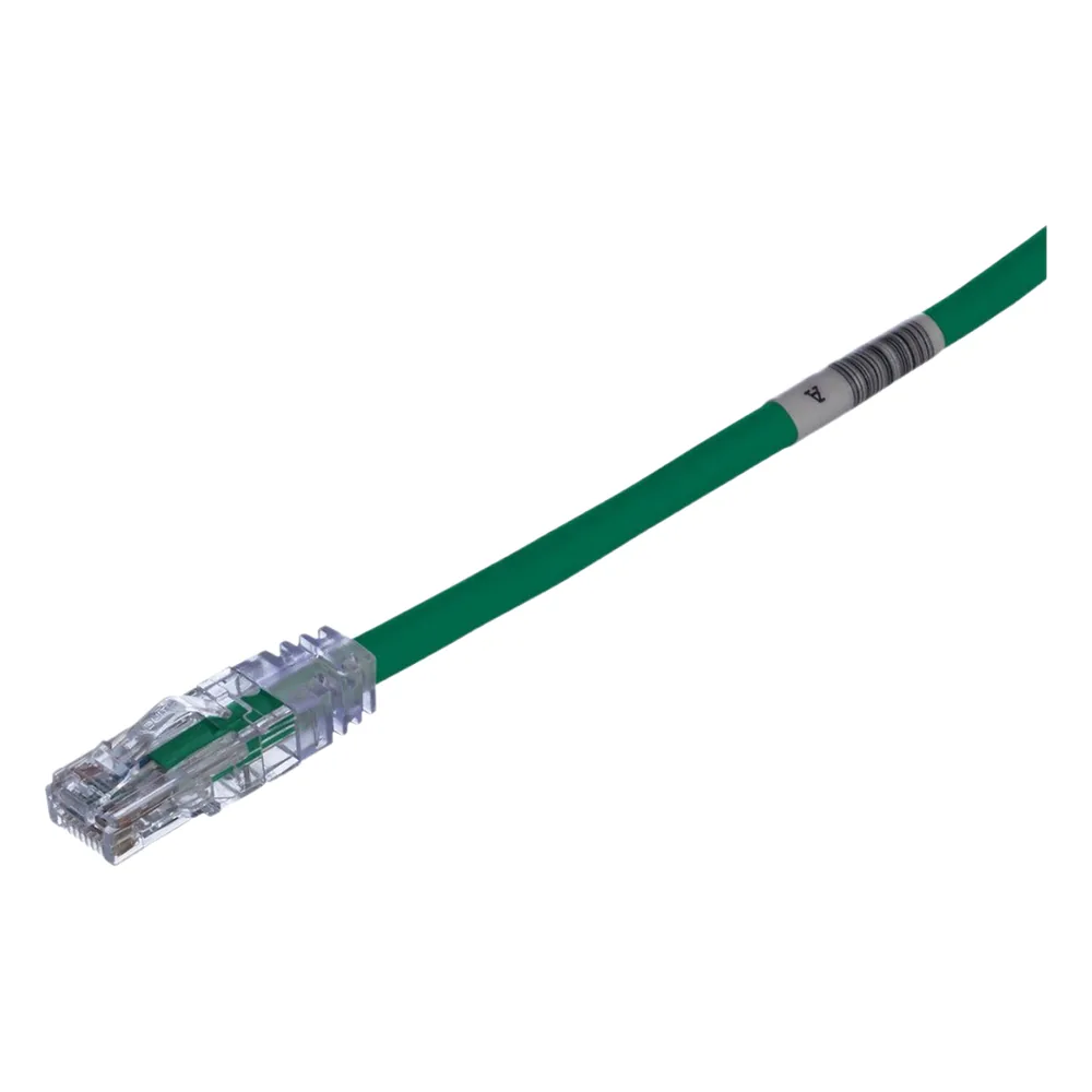 Cable de Parcheo TX6, UTP Cat6, 24 AWG, CM, Color Verde, 2.13 Metros (7 Pies)