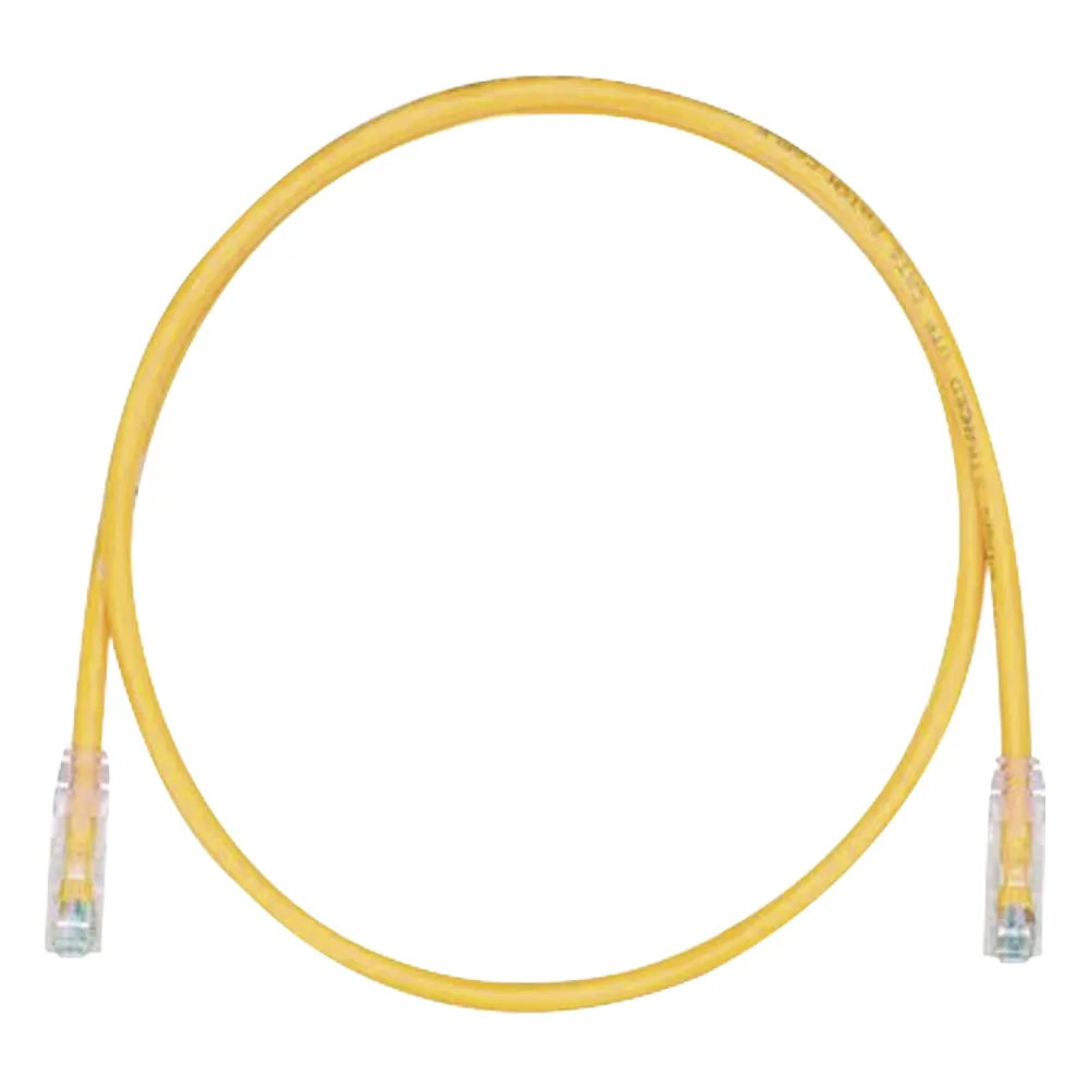 Cable de Parcheo TX6, UTP Cat6, 24 AWG, CM, Color Amarillo, 2.13 Metros (7 Pies)