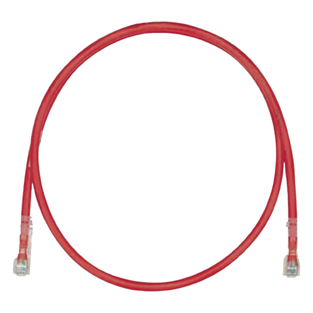 Cable de Parcheo TX6, UTP Cat6, 24 AWG, LSZH, Color Rojo, 8 Metros (26.25 Pies)