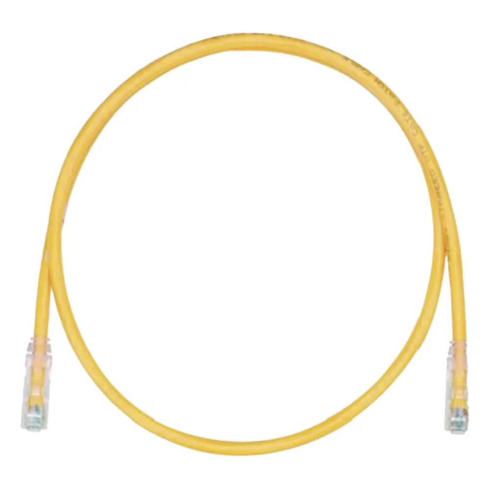 Cable de Parcheo TX6, UTP Cat6, 24 AWG, LSZH, Color Amarillo, 8 Metros (26.25 Pies)