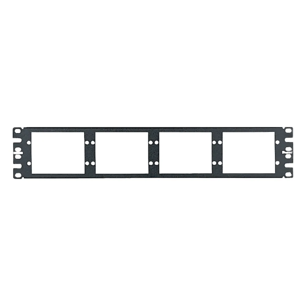 Patch Panel de Fibra Óptica, Para 8 Placas Acopladoras FAP o FMP, Color Negro, 2UR