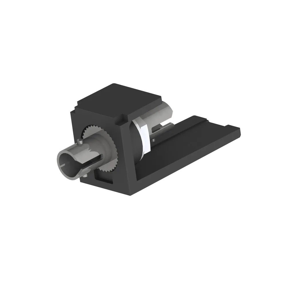 Módulo Acoplador ST Simplex, para Fibra Óptica Multimodo OM3/OM4, Tipo Mini-Com, Color Negro