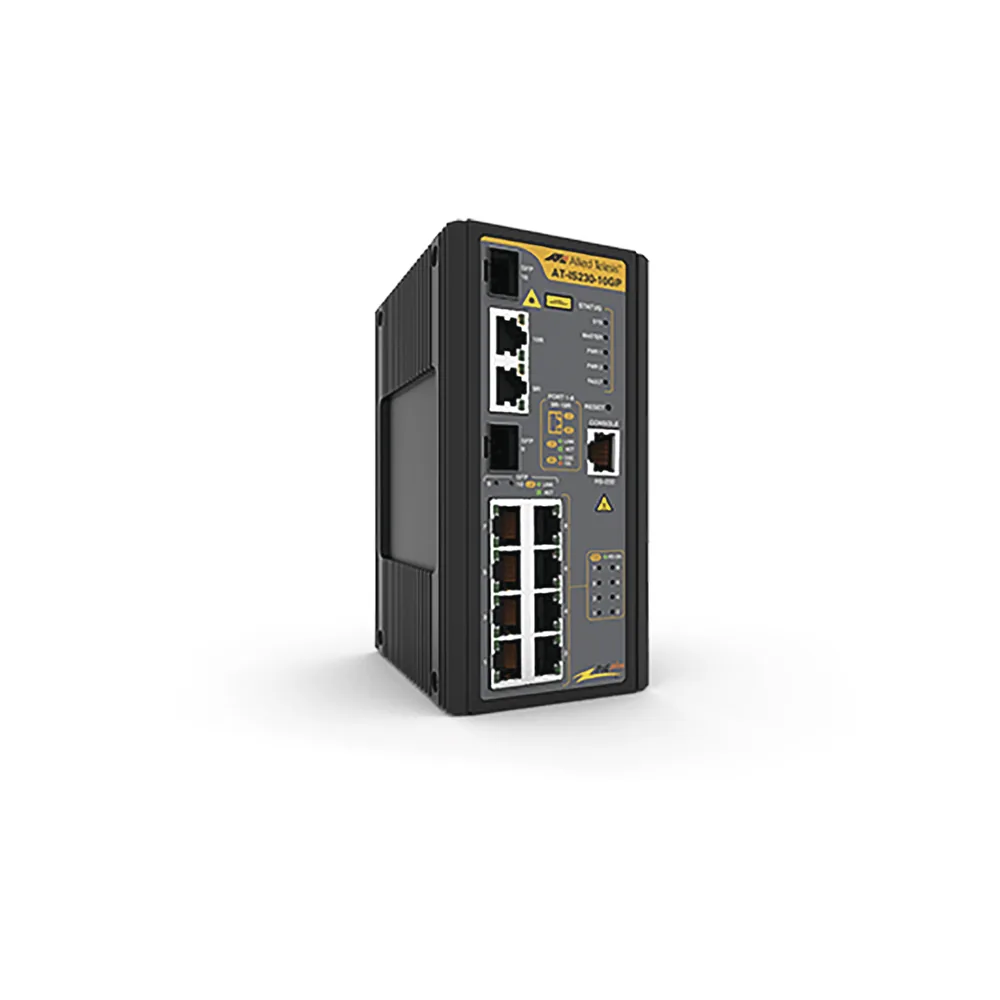 Switch Industrial PoE+ administrable de 8 Puertos 10/100/1000 Mbps + 2 puertos SFP Combo, 120 W