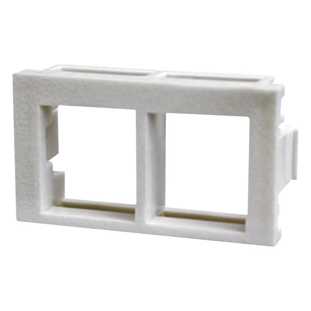 Inserto Plano de 1/3, Espacio para Dos Módulos Keystone, Color Blanco