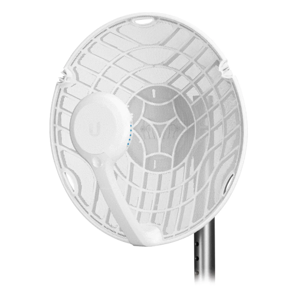 Radio de Backhaul de alta capacidad, tecnología airFiber hasta 1 Gbps, 60 GHz con failover en 5 GHz, con antena integrada de 38 dBi y 11 dBi respectivamente