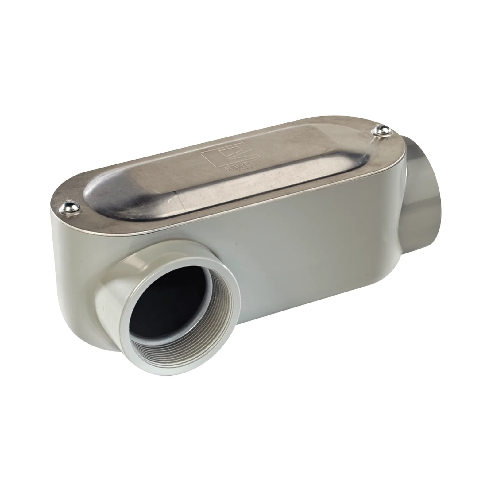 Caja Oval Roscada tipo LR de 1/2" (12.7 mm) / Incluye tapa y tornillos.