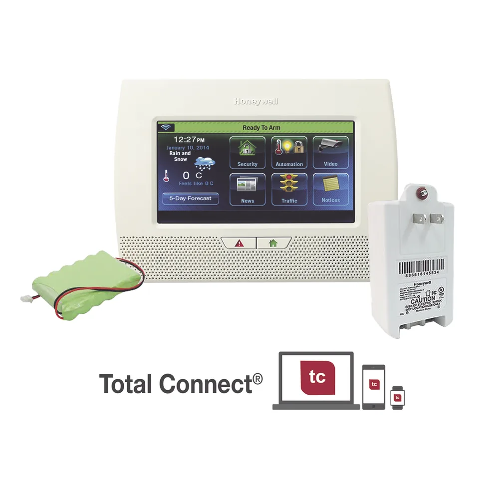 Sistema de control de alarma con pantalla táctil de 7 pulgadas a color, Wi-Fi y Z-Wave integrado para automatización del hogar