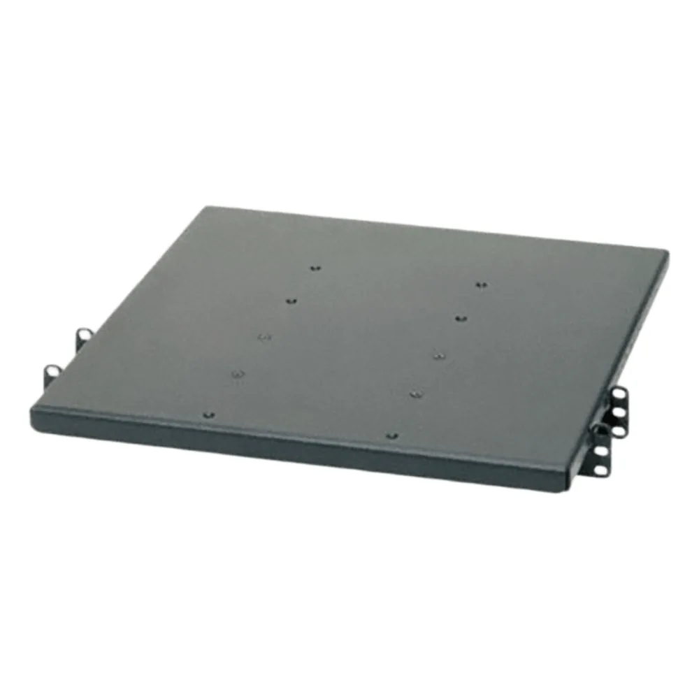Charola de Doble Fijación en Rack de 2 Postes, 457 mm de Profundidad, y Soporte de Peso de 113 Kg, 1 UR, Color Negro