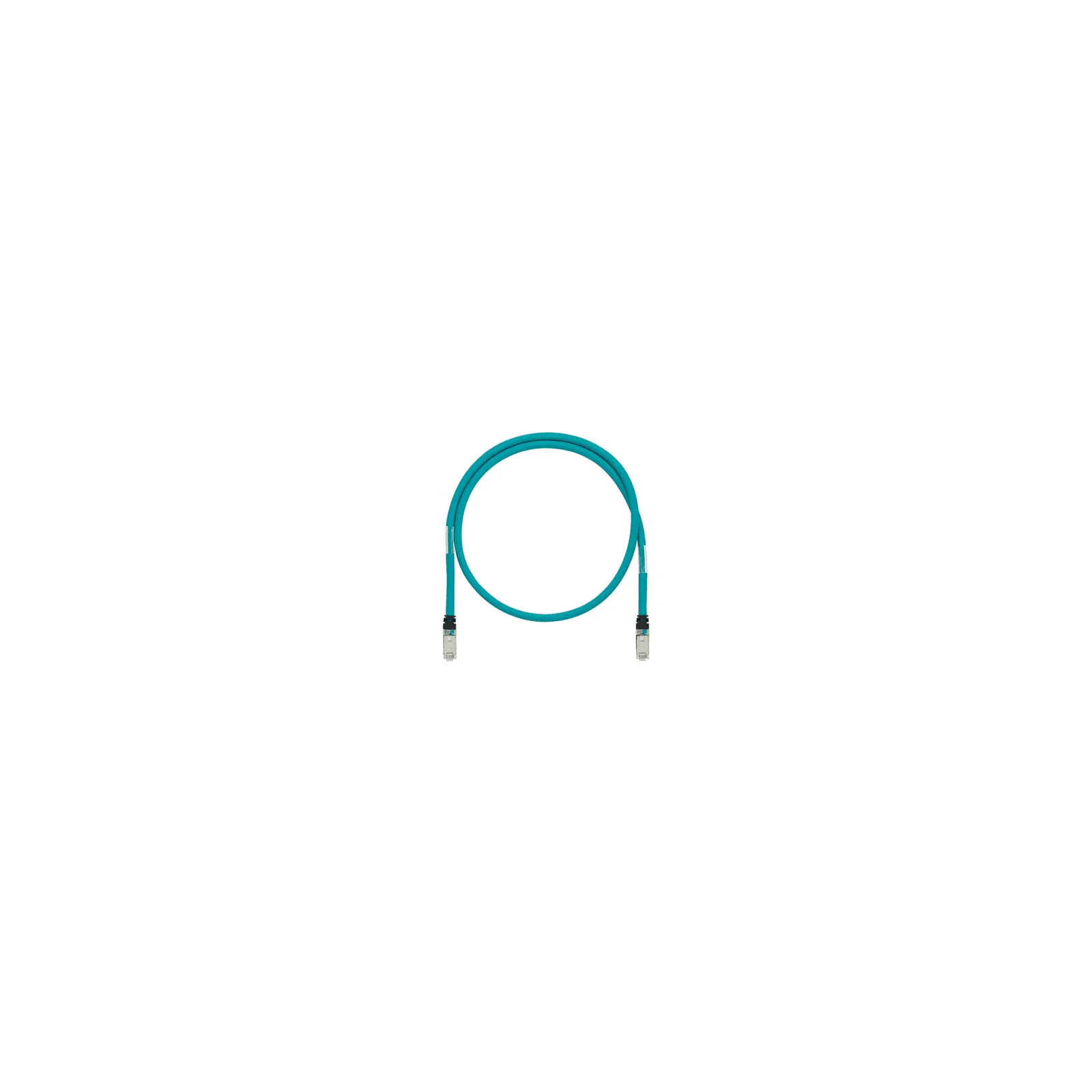 Patch Cord Cat6A de Grado Industrial 600V, Blindado SF/UTP, Calibre 26 AWG, Color Aqua, 7 Metros (22.97 Pies)