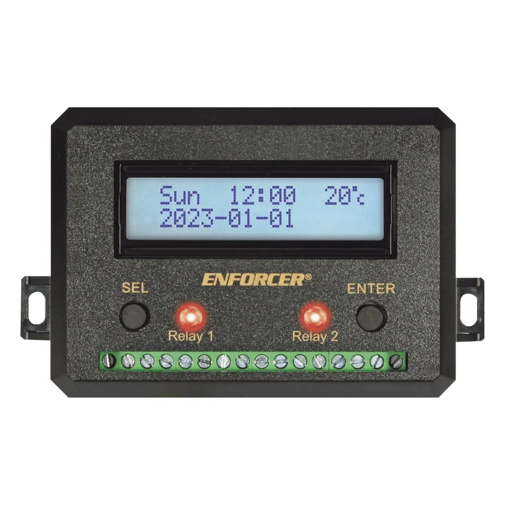 Temporizador Anual / Dos Relevadores / Programable / Pantalla LCD
