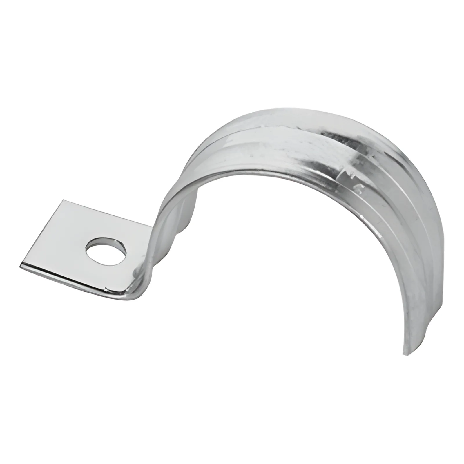 Abrazadera para tubo tipo uña 1 1/4" bolsa con 5 piezas