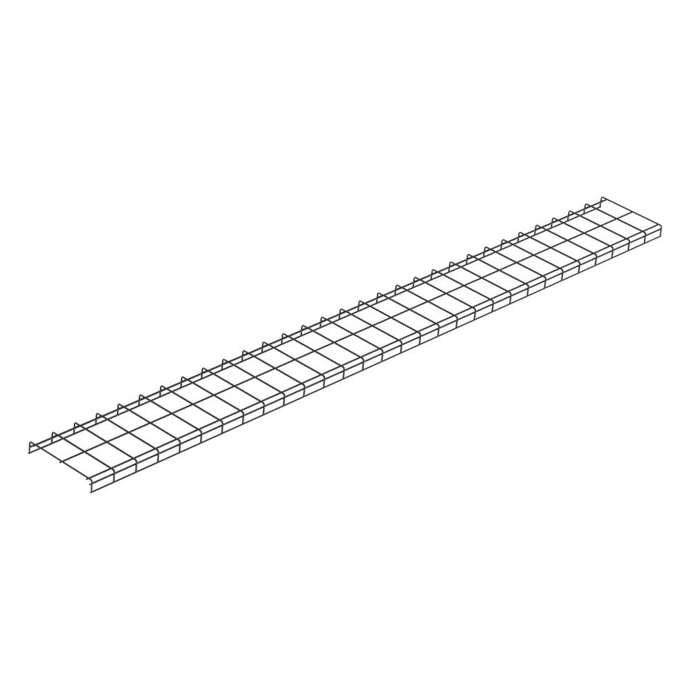 Charola para Canalización Wyr-Grid® Tipo Malla, Con Pintura Electrostática en Color Negro, 12 in (317.5 mm) de Ancho, 53.1 mm de Alto y 3 m de Largo
