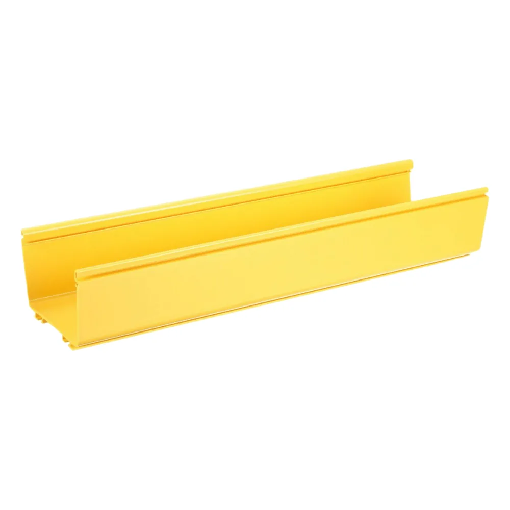 Canaleta FiberRunner™ 6X4, de PVC Rígido, Color Amarillo, 2 m de Largo