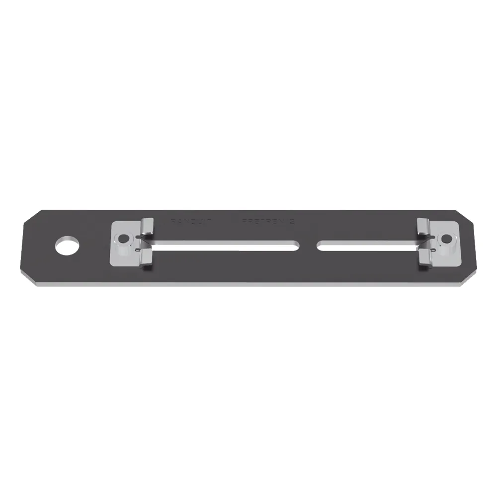 Soporte de Montaje a Techo, para Canaletas FiberRunner 4X4 o 6x4, Uso con Varilla Roscada de 0.5 in, Color Negro