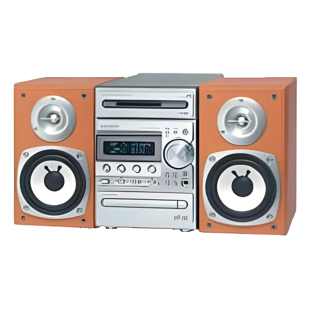 Microcomponente con Reproductor de Discos Compactos y Cassette.