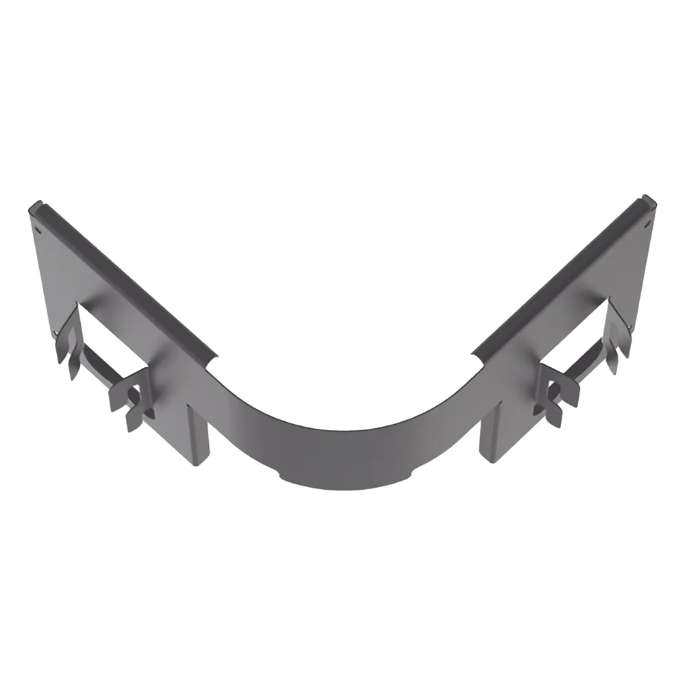 Accesorio Para Control de Radio de Curvatura, Para Charolas Wyr-Grid®, 4 in de Alto, Color Negro