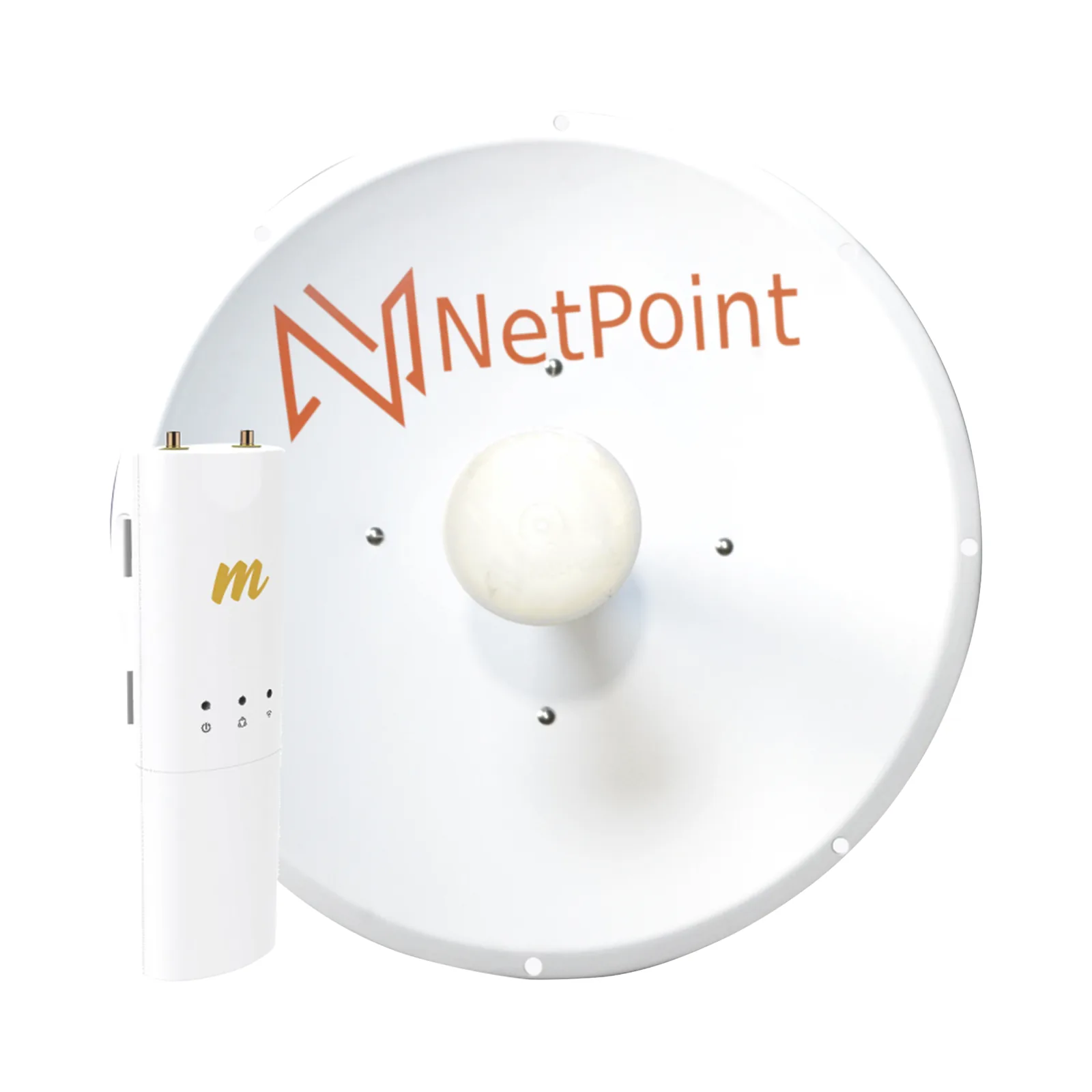 Kit de radio C5C con antena NP1-GEN2 de 30 dBi , Frecuencia (4.9-6.2 GHz), incluye jumper, PoE y cable de alimentación, ideal para distancias de hasta 30km