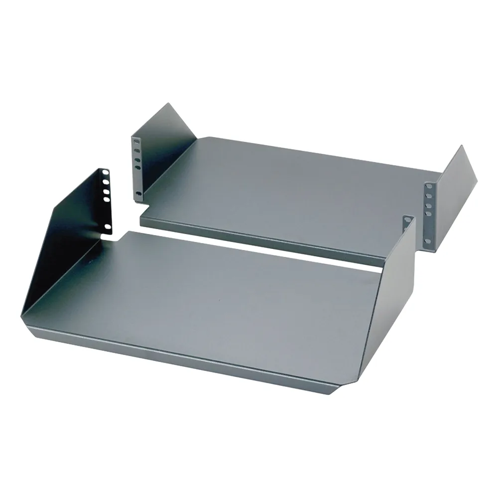 Charola Para Soportar Equipos en Rack de 19in, Frontal y Posterior, Capacidad de 136 Kg, 3UR