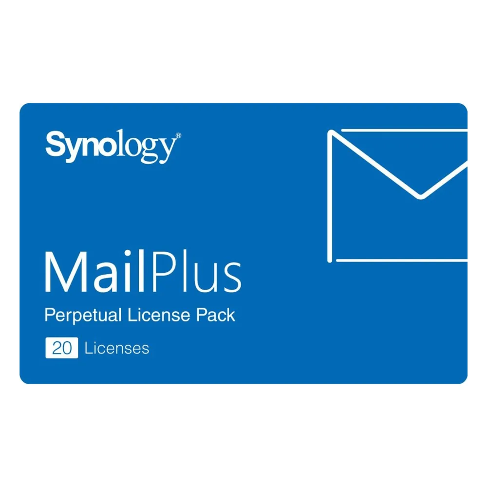 Paquete de Licencias Synology MailPlus | 20 Cuentas de Correo Electrónico Activas | Licencias Permanentes | Compatible con Synology NAS | Alta Disponibilidad | Migración de Licencias.