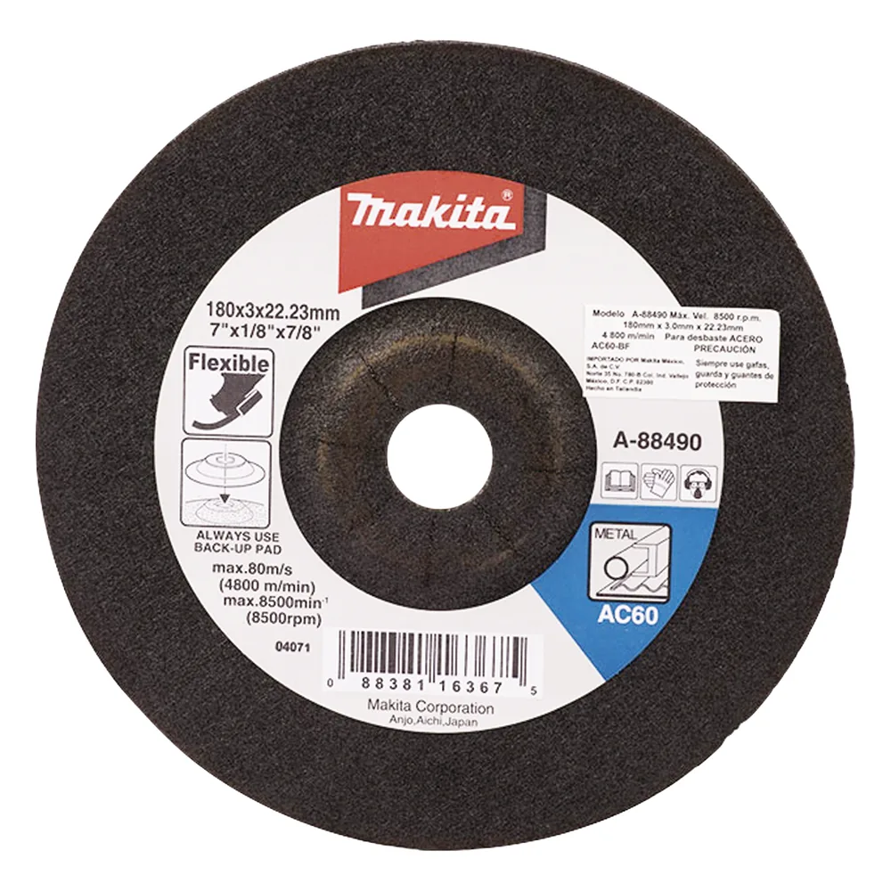 Disco de desbaste de 7"