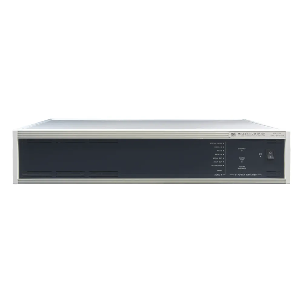 (1361) ETAPA DE POTENCIA DIGITAL 1x500W 100V MILLENNIUM IP CON CONECTIVIDAD IP LAN, SUPERVISON, CALIDAD DE SONIDO HQ PARA 1 ZONA, EN FORMATO RACK 2U