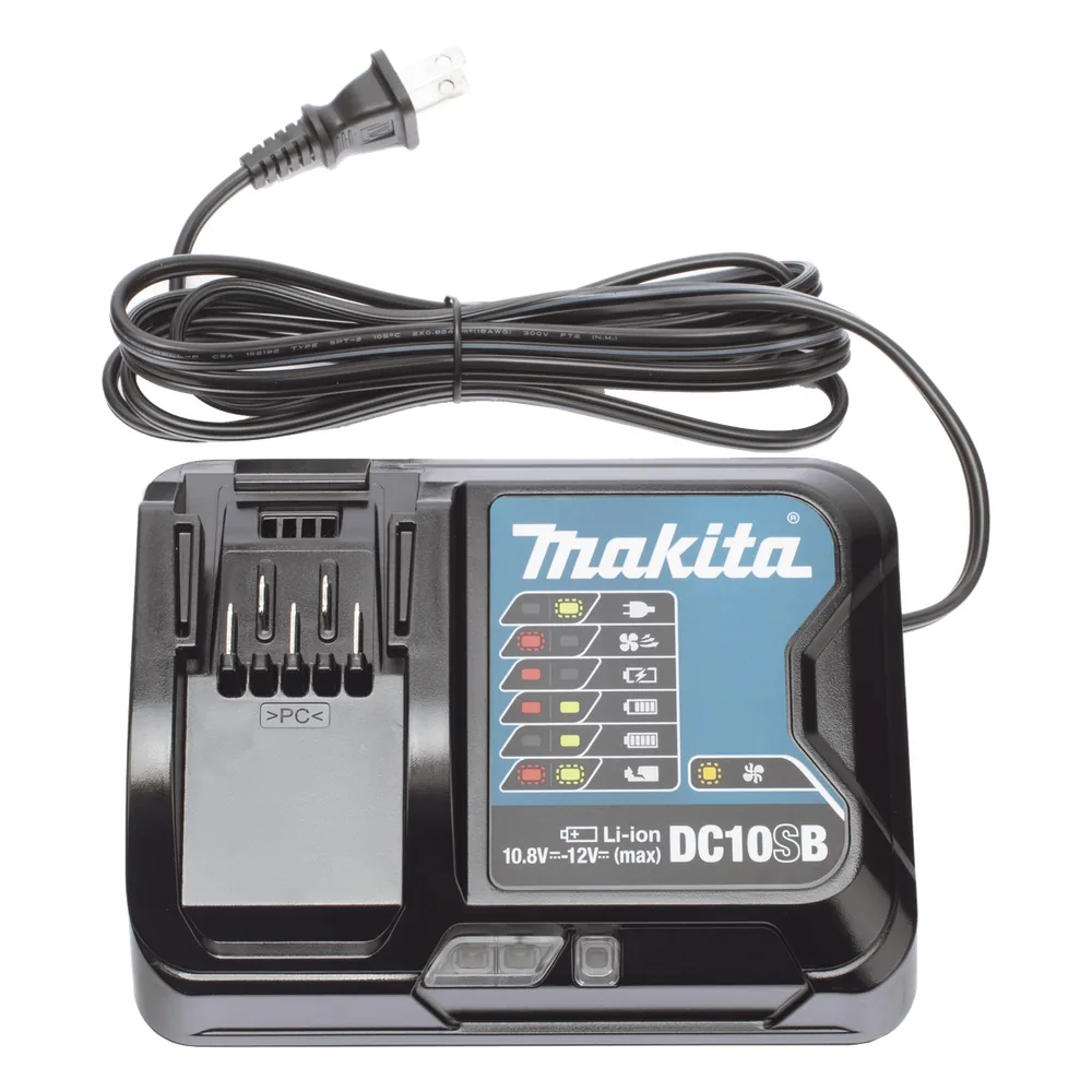 Cargador para batería de litio Makita de 12v.