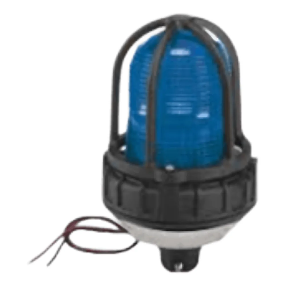 Luz de advertencia LED para ubicaciónes peligrosas, montaje tipo tubo, 24 VCD, LED color Azul