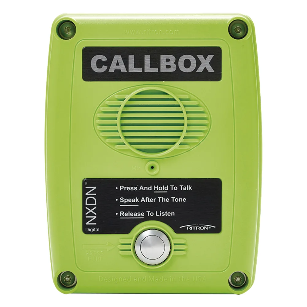Callbox Digital NXDN, Intercomunicador Inalámbrico Vía Radio UHF 450-470MHZ, Serie Q7 en Color Verde