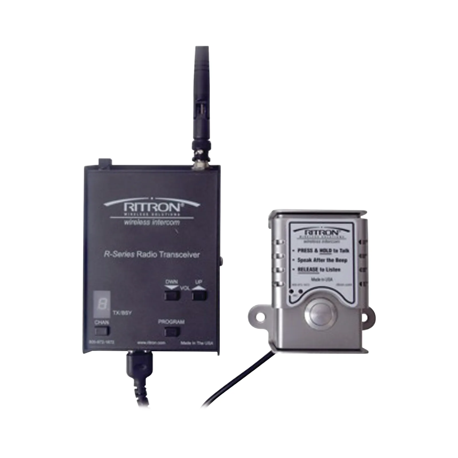 DOORCOM Portero Inalámbrico, Hasta 2 KM, UHF 450-470 Mhz