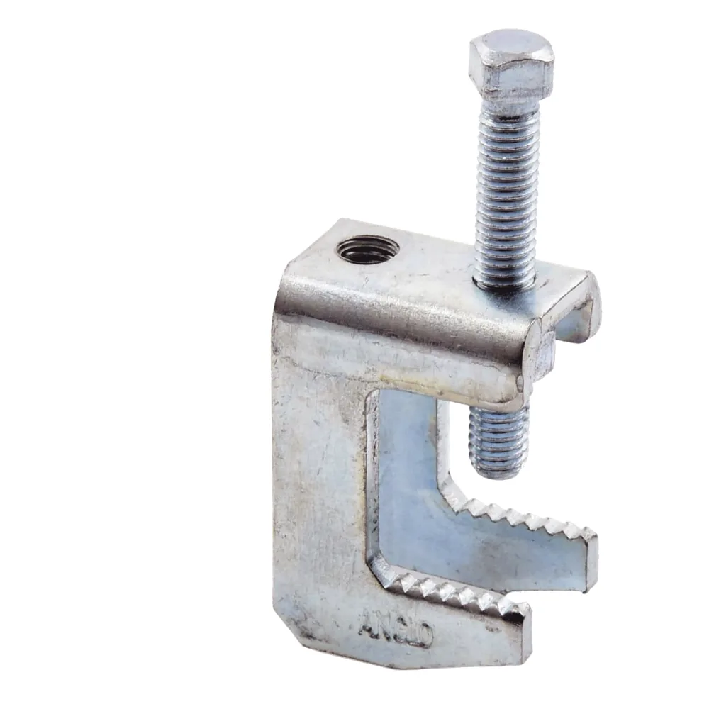 Mordaza Acero Fija barras de 1 1/4", para varilla roscada de 3/8.