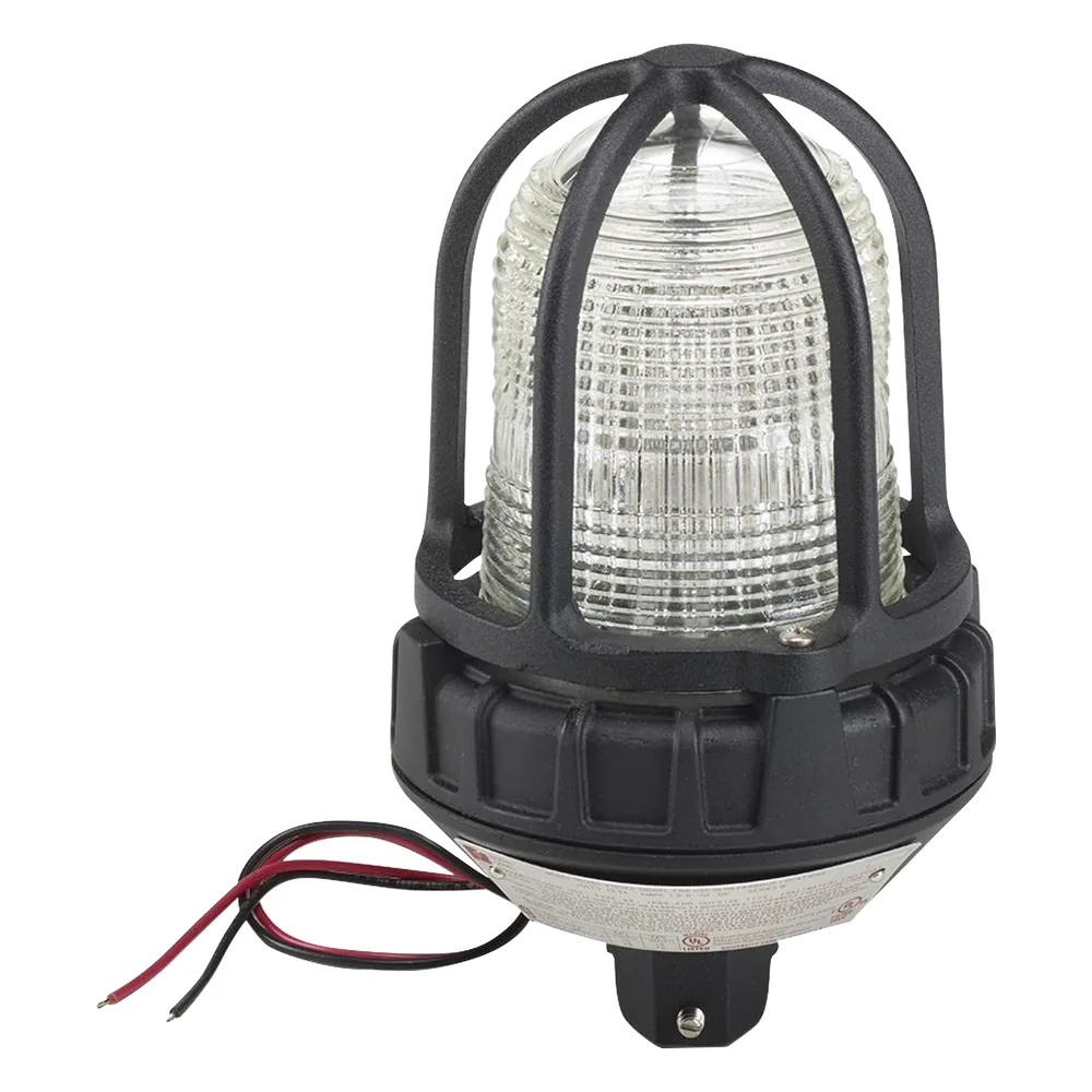 Luz de advertencia LED para ubicaciónes peligrosas, montaje tipo tubo, 24 VCD, LED color Claro