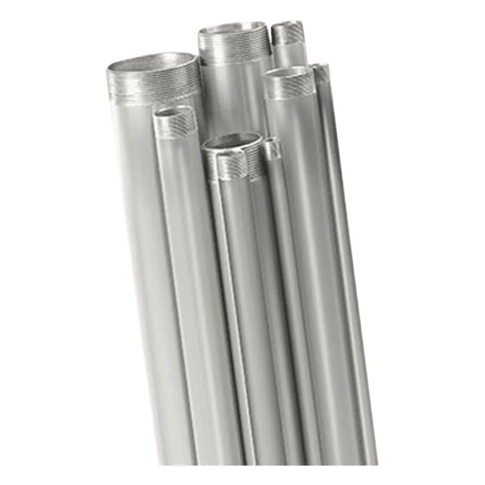 Tubo conduit de 2 1/2” rígido de aluminio de 3.05 metros con cople.