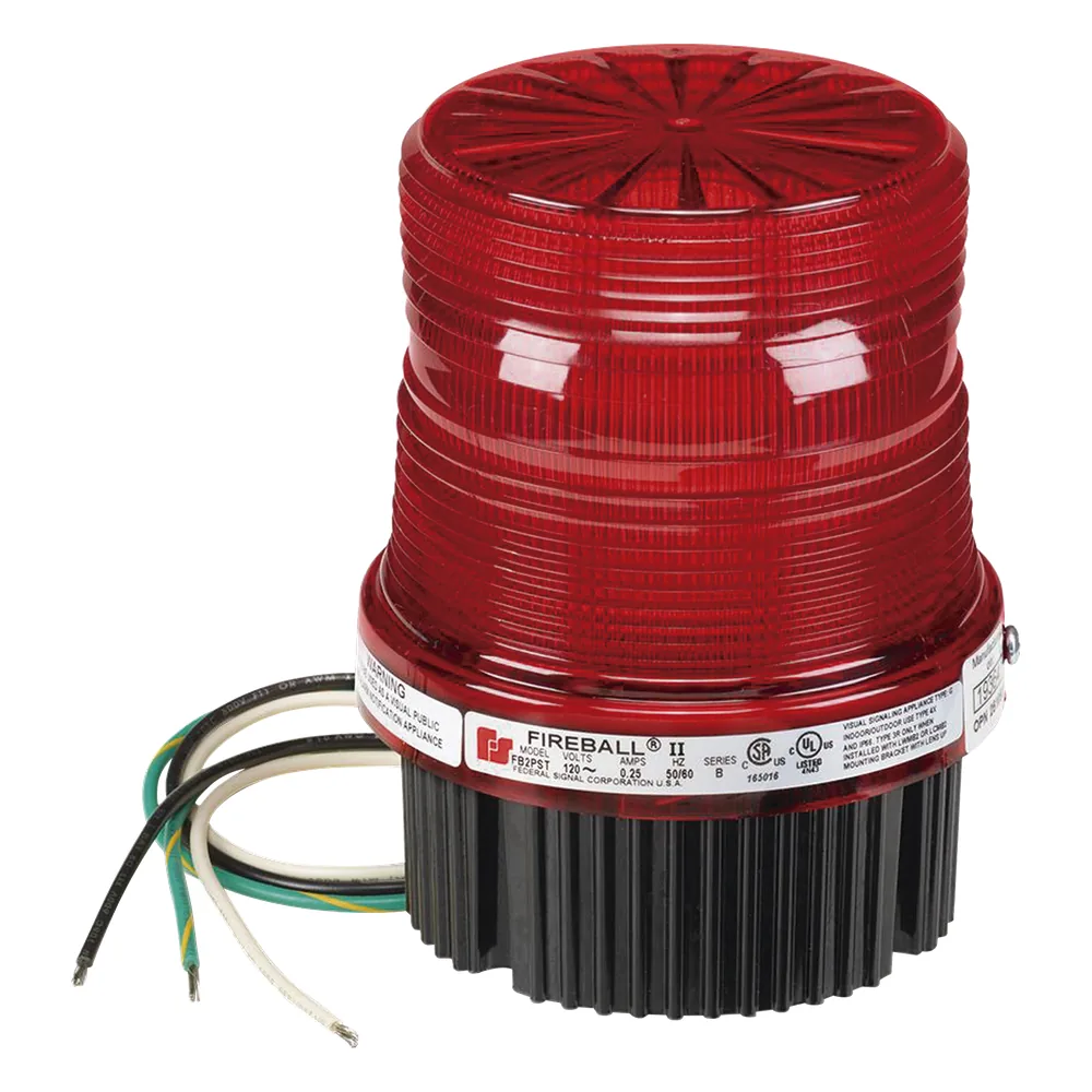 Estrobo fireball Para Ubicaciones Peligrosas, UL y cUL, 120 Vca, rojo
