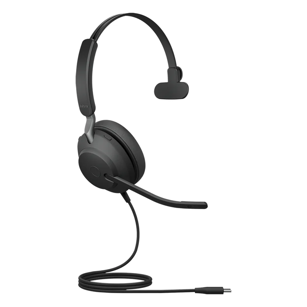 Jabra Evolve 2 40, Auricular mono versión UC con aislamiento de ruido, conexión USB-C y indicador de ocupado (Busylight) (24089-889-899)