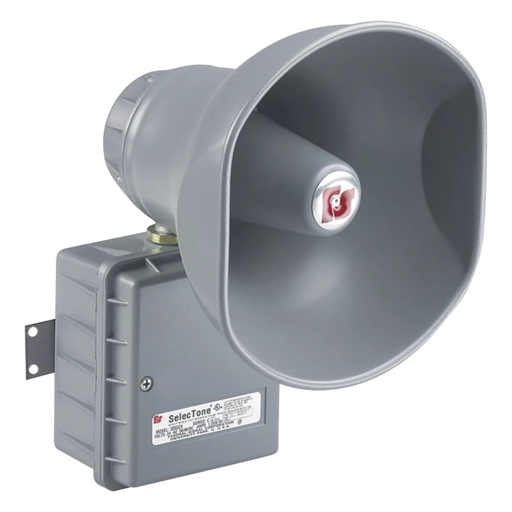 Altavoz amplificado selectone 15W, para ubicaciones peligrosas, 120 Vca, gris