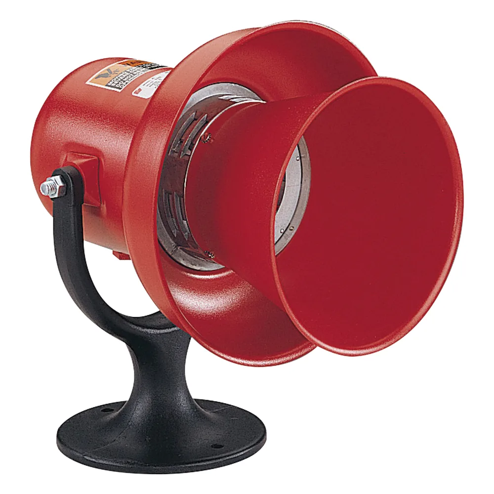 Sirena electromecánicade alarma general modelo A , UL y cUL, 120 Vca/cd, Color Rojo