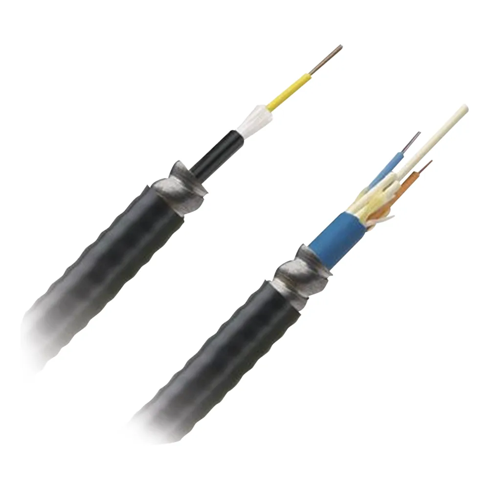 Cable de Fibra Óptica de 12 Hilos, Multimodo OM4 50/125 Optimizada, Interior/Exterior, Armada, Loose Tube 250um, OFCR (Riser), Precio Por Metro