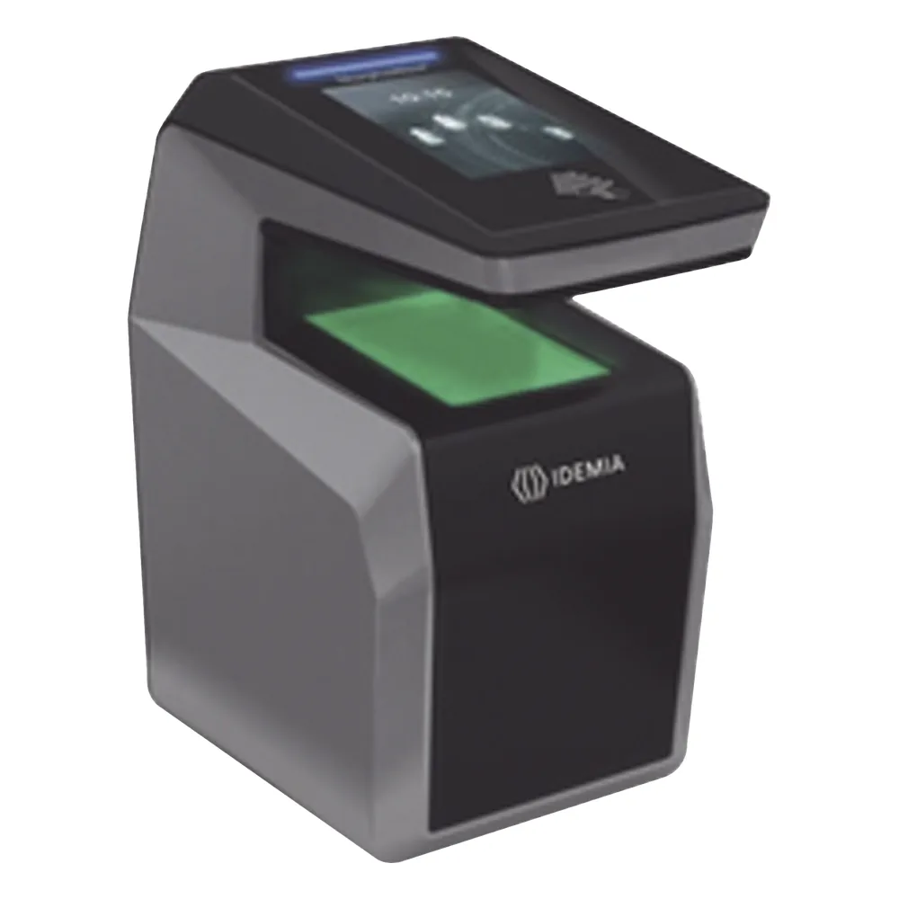 Lector de huella MorphoWave Compact MD/ IP65 / PoE, MIFARE / DESFire.