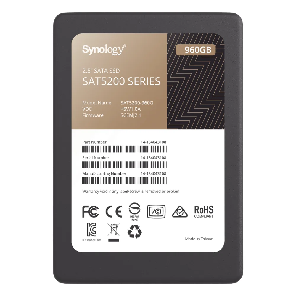 960 GB SSD , diseñada para Synology NAS