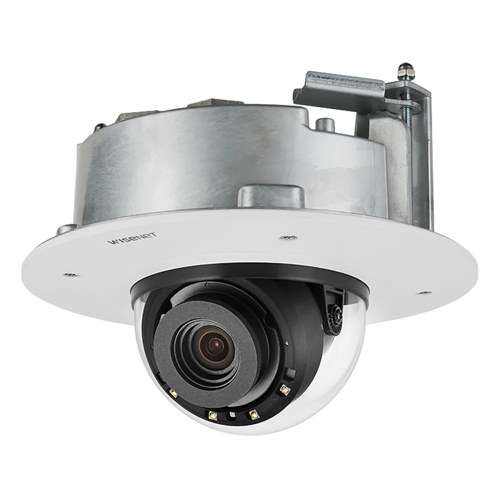 Cámara Domo de 4K con AI, WDR 120dB, P-iris, Lente Motorizado de 4.5 a 10 MM, Ranura para SD, WiseStream II, para Montaje en Plafón
