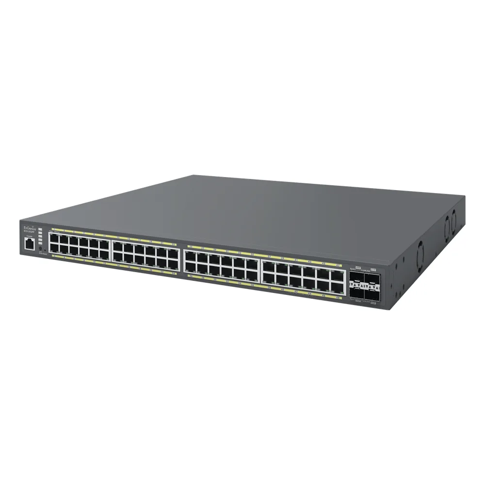 Switch Poe de 48 Puertos Gigabit y 4 Puertos SFP, Administrable en la Nube, Hasta 740 W, Capa 2, Soporta PoE+ 802.3 at/af