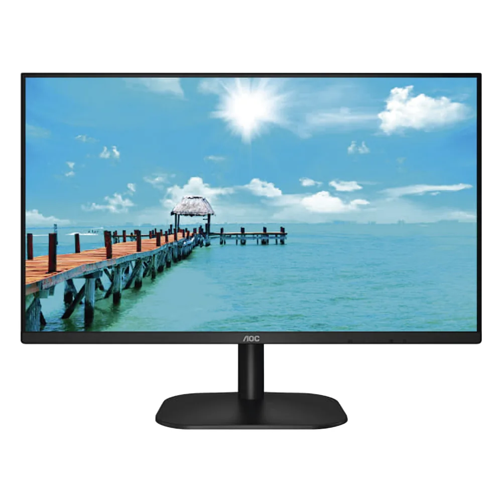 Monitor LED de 27" VESA, Resolución 1920 x 1080 Pixeles, Entradas de Video VGA / HDMI. Panel IPS LCD Backlight LED. Ultra Delgado