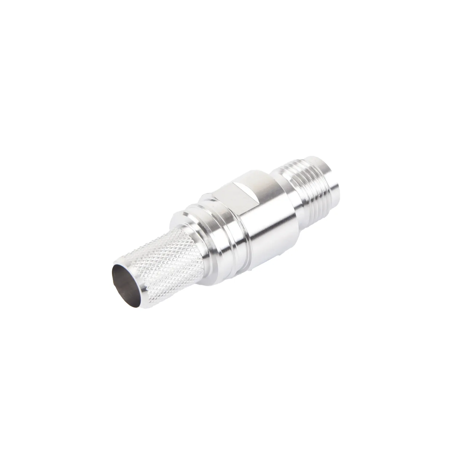 Conector TNC Hembra en Línea, Plegable Hex. con Pin Cautivo para cables Tipo RG-8/U, LMR-400