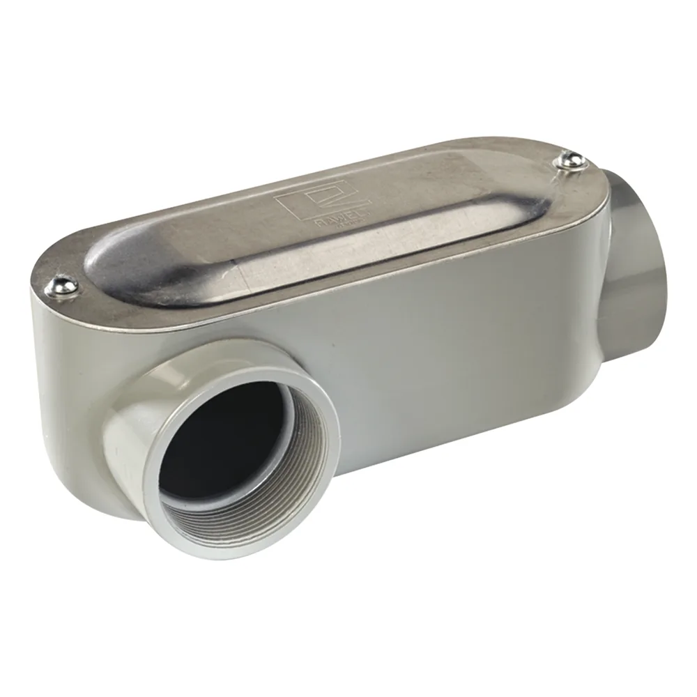 Caja oval roscada tipo LR de 3" chica (76.2 mm) Incluye tapa y tornillos.