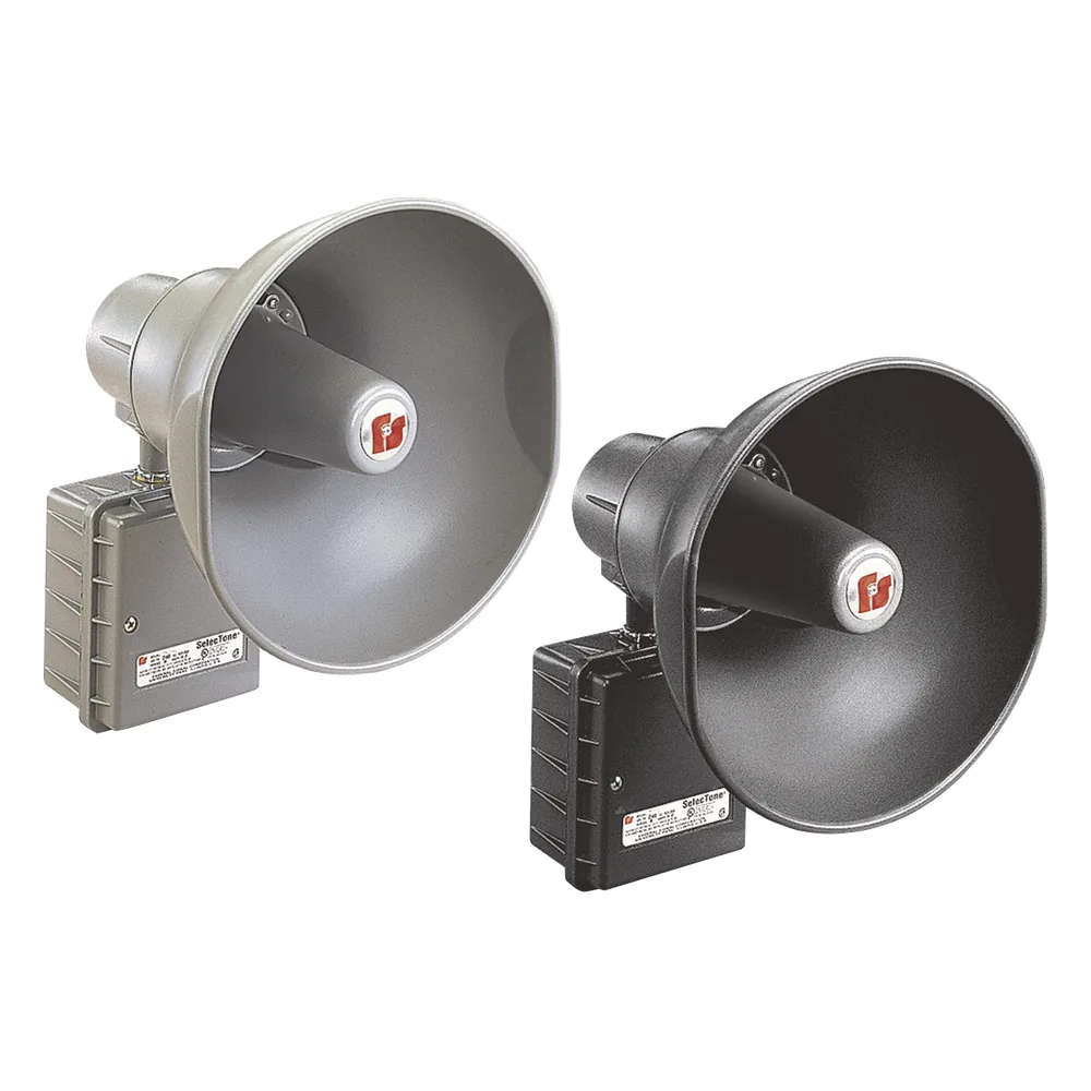 Altavoz amplificado 302GC SelecTone® de 30 W, para ubicaciones peligrosas Aprobado por CSFM y Listado por UL y cUL, 120 VCA